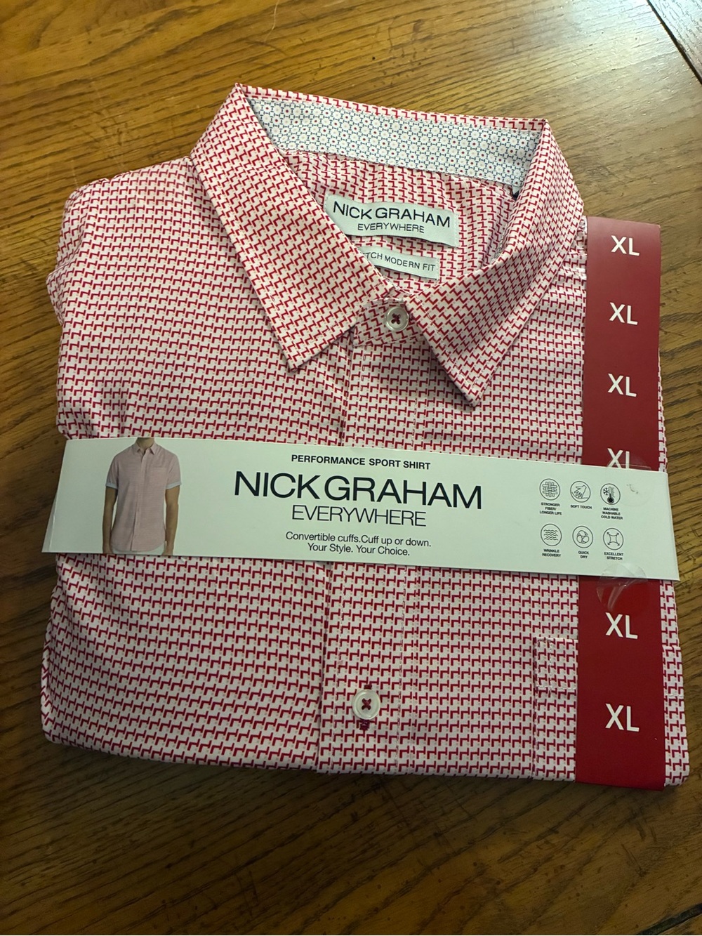 Greg Norman Collection Performance Everywhere
Polo - White & Red Print